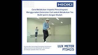 Cara melakukan inspeksi pencahayaan dengan HIOKI Lux Meter FT3425