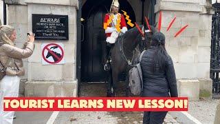 Tourist Learns a Lesson from King's Guard She’s Telling Everyone About!