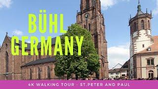 Germany 4K Walking Tour  Bühl Baden-Württemberg St.Peter and Paul