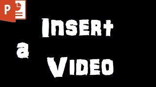 How to insert a video in PowerPoint from your computer w/ Epic Gamer