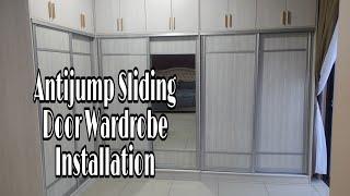 Installation Antijump Sliding Door Wardrobe