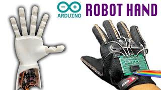 Arduino Flex Sensor controlled Robot Hand | Prosthetic Hand