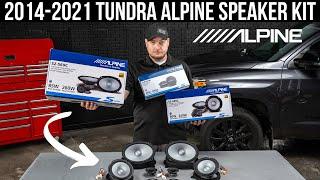 Toyota Tundra Alpine Speaker Plug & Play Upgrade Bundle Install | 2014 - 2021 Toyota Tundra