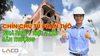 Chỉn Chu Từ Phần Thô Nhà Phố Chữ L 1 Trệt 2 Lầu Sân Thượng Tại Thủ Đức - Xây Nhà Trọn Gói LACO