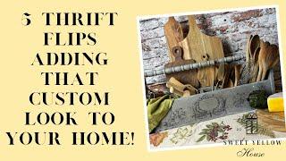 5 Thrift Flips Adding That Custom Look To Your Home #thriftflips #homedecor #decor