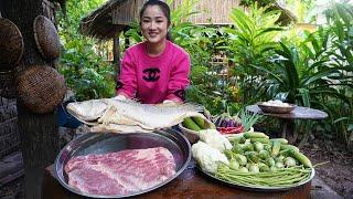 Countryside vlog: Cook Proma fish with pork - Yummy Proma fish recipe