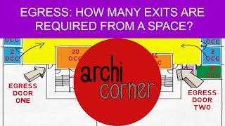 AC 013 - Egress: How many exits are required from a space?