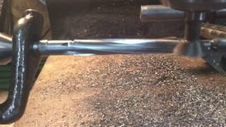 Cutting a spiral reamer for a 450 3 1/4 nitro express on a Bridgeport