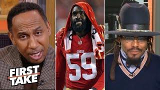 FIRST TAKE | Stephen A. & Newton on De'Vondre Campbell refuses to play, walks off sideline in loss