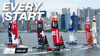 All Race Starts from 2024 Mubadala New York Sail Grand Prix | SailGP
