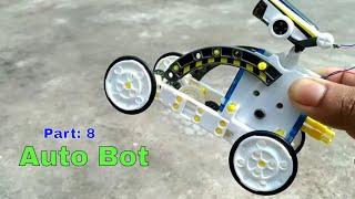 Part8 : Auto Bot Assembly 14in1 solar robot educational toy kit: How to assemblage auto bot