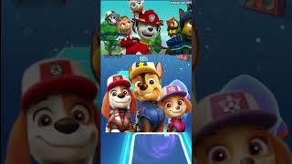 PAW Patrol Team  Chase | Tiles Hop EDM Rush #funnygaming #games #coffindance #tileshop #pawpatrol