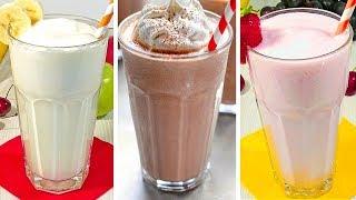 Classic Milkshakes – Vanilla, Strawberry, Chocolate.