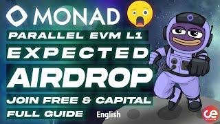 Monad L1 - Expected Airdrop  Full Guide on Free & Capital Interaction  - English