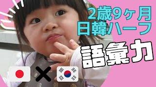 【日韓夫婦】2歳9ヶ月日韓ハーフの語彙力は!?日本語？韓国語？突然始まる胎内記憶話しも！