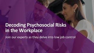 1. Decoding psychosocial risks in the workplace: Low job control