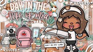 *AESTHETIC* Day in the Teenage Life of Mia ⭐️ || *voiced* || Toca Boca Life World Roleplay ୭ ˚.