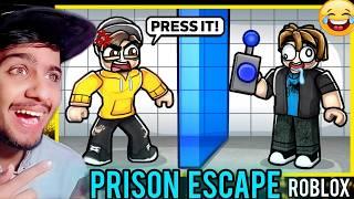 ESCAPING FROM THE PRISON WITH TEAMWORK #roblox