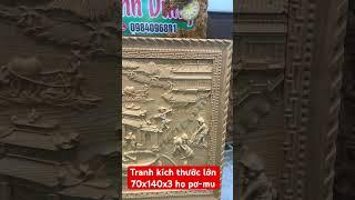 Tranh kích thước lớn 70x140x3.gỗ pơ-mu hàng siêu Vân giá 3tr800k nay xã còn 3tr bao xip