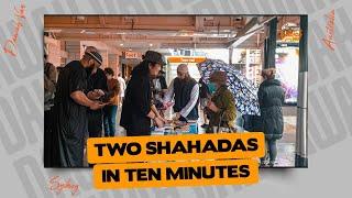 Two Christians Accepted ISLAM In just 10 Minutes - Street Dawah - Sydney Australia