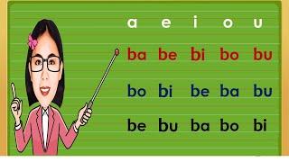 MATUTONG BUMASA NG ABAKADA PART1 BA BE BI BO BU