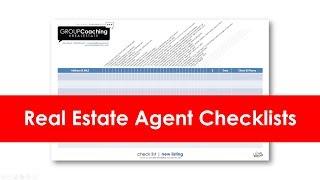 Real Estate Agent Checklist for buyers and sellers