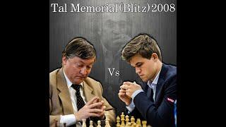 Anatoly Karpov vs Magnus Carlsen | Endgame | Tal Memorial (Blitz) 2008