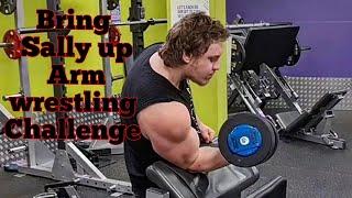 DANKIUS Does Bring Sally Up Armwrestling Challenge With 40kg/88lbs | Armwrestling Training