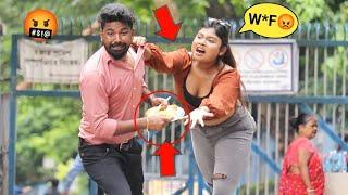 Ultimate Food Snatching Prank on Girls  Epic Reactions