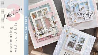 THREE Window CARDS with a CARD KIT | Simon Says Stamp JULY 2025 Card Kit | Through the Window