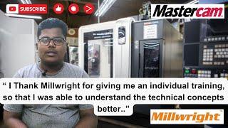 Mastercam training feedback from Mr Gopi - Millwright CNC training center