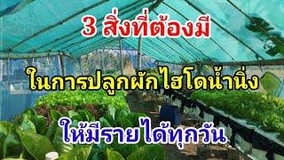 สิ่งที่จำเป็นในกาปลูกผักไฮโดรน้ำนิ่ง Hydroponics / #บ้านสวนกิตติธรา