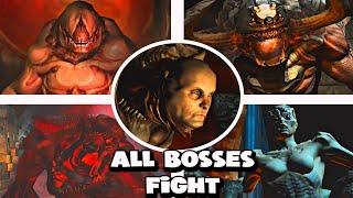 ALL BOSSES FIGHT - DOOM 3 BFG EDITON (WITHCUTSCENES)