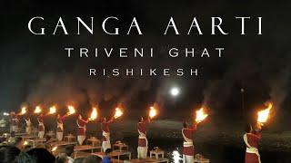 Ganga Aarti at Triveni Ghat Rishikesh  Full Video & Clear Audio  