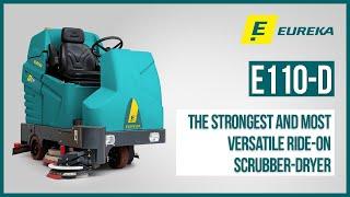 Industrial Ride-on Scrubber-Dryer Eureka E110-D | Exceptional Cleaning Performances