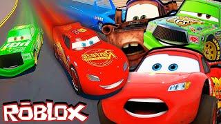 LIGHTNING MCQUEEN vs CHICK HICKS! Crazy Roblox Race in Vehicle Legends!