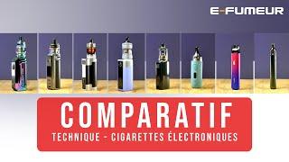 Tuto cigarette electronique - Comparatif de 8 e-cigarettes pour débuter la vape - E-Fumeur