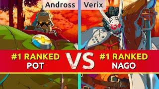 GGST ▰ Andross (#1 Ranked Potemkin) vs Verix (#1 Ranked Nagoriyuki). High Level Gameplay