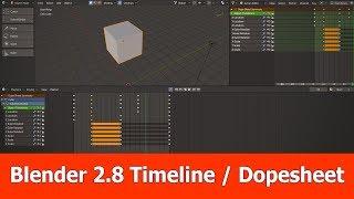 Blender 2.8 Timeline and Dopesheet