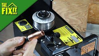 Flux Welder Chicago Electric 125 (Harbor Freight) Unboxing and First Weld  | The Fixit Shed