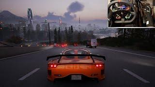 CarX Street PC - Veilside Mazda RX7 is SICK! MAX Traffic Cruise!