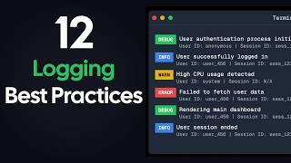 12 Logging BEST Practices in 12 minutes