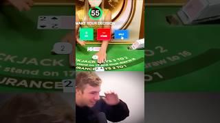 MASSIVE SPLIT DEUCES! #highlights #blackjack #streamer #cards