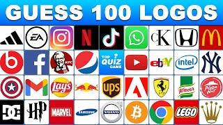 Guess All 100 Logos - Quiz Guess The Logo (Part 1)