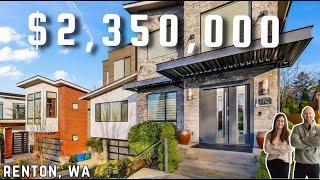 INSIDE a $2.35M Euro Luxe Dream Home in Renton, WA! | INSANE Views and Features.