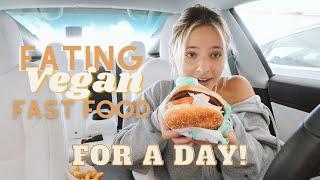 Trying Vegan Fast Food Options for a Day! | Ella Elbells