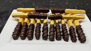 Chocolate & Orange Cookie Sticks - Great for Christmas