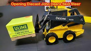 Opening a John Deere Diecast Skid Steer for my pallet of sticky notes