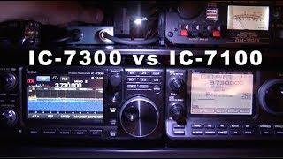 IC-7300 vs IC-7100 RX comparison on a weak signal