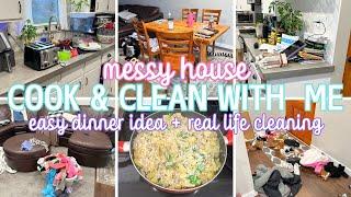 GET IT ALL DONE | WHOLE HOUSE CLEAN WITH ME | COOK DINNER WITH ME